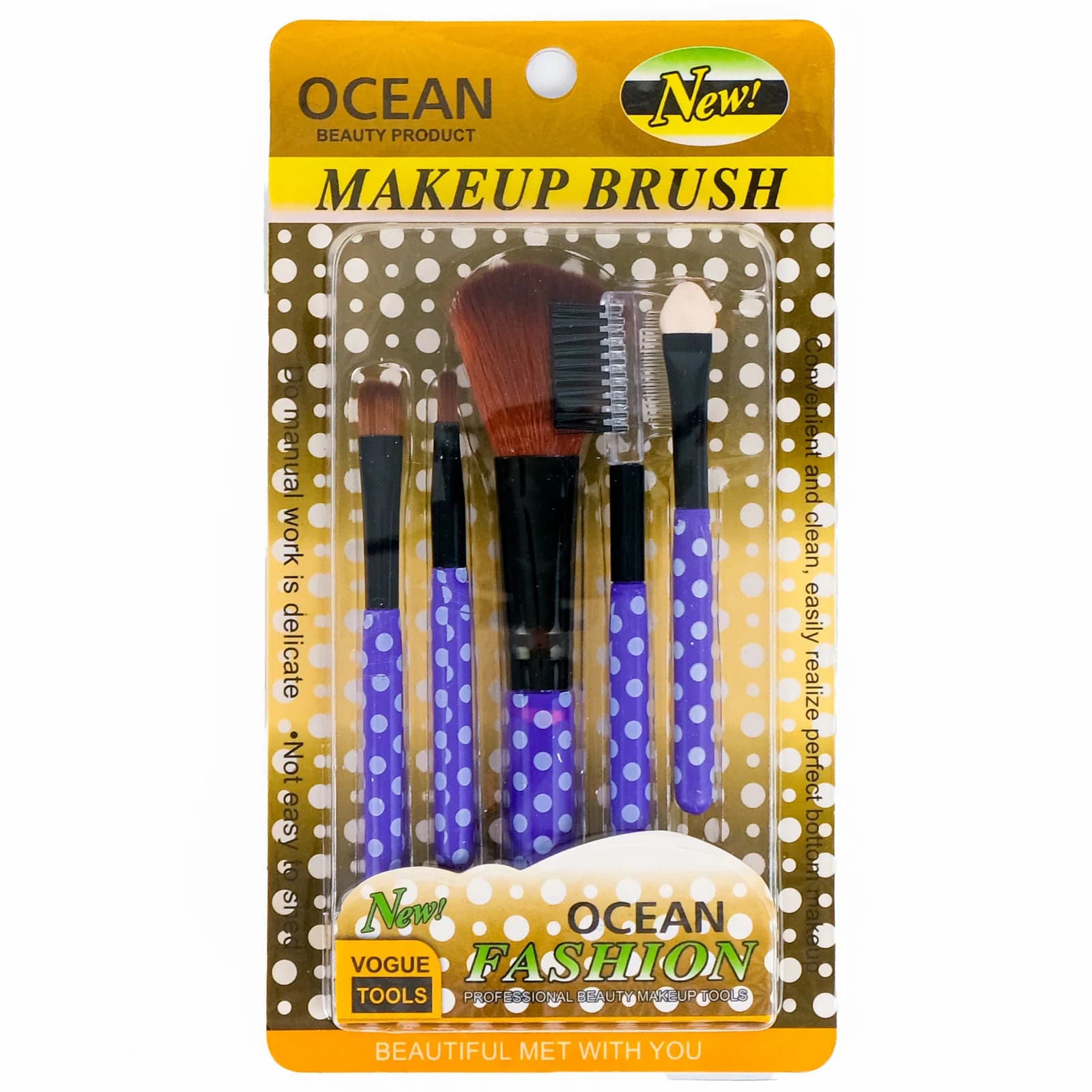 Ocean Makyaj Fırça Seti Puanlı 242 5 Adet