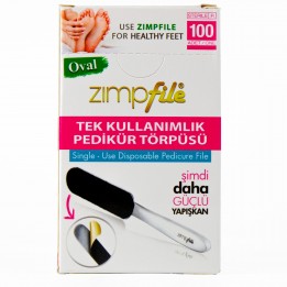 Zimpfile Tek Kullanımlık Çelik Pedikür Zımparası 100 Adet