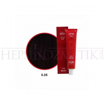 Alix Saç Boyası 5.35 Açık Kestane Dore Akaju 60 Ml