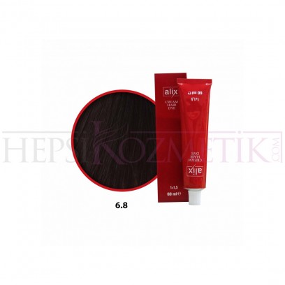 Alix Saç Boyası 6.8 Koyu Karamel 60 Ml