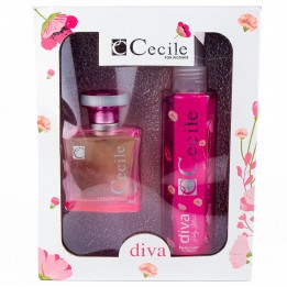 Cecile Women Edt 100 Ml+Deo Diva