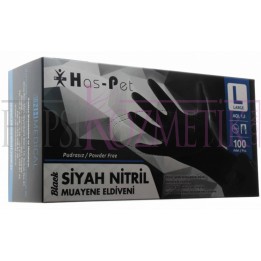 Nitril Eldiven Siyah Haspet L 100 Adet