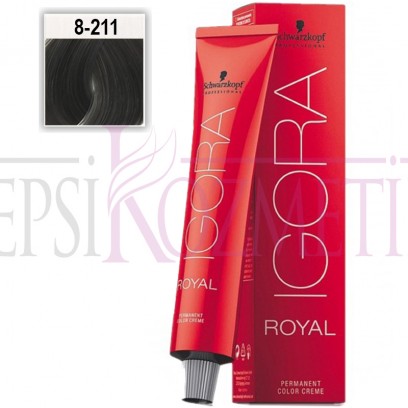 *İgora Royal Saç Boyası 8.21 Açık Kumral Küllü Sandre 60 Ml
