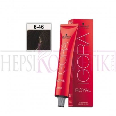 İgora Royal Saç Boyası 6.46 Koyu Kumral-Bej Çikolata 60 Ml