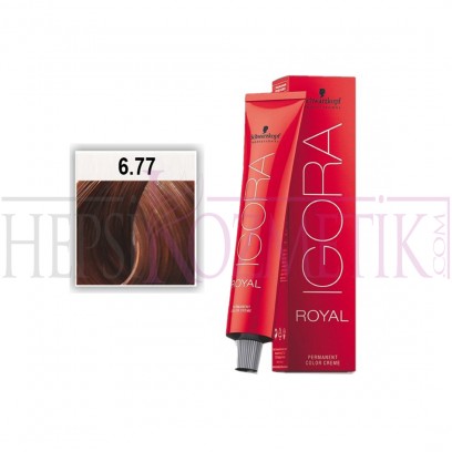 İgora Royal Saç Boyası 6.77 Yoğun Bakır Koyu Kumral 60 Ml