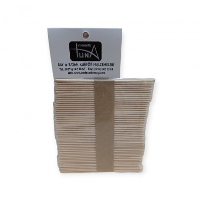 Sirzade Ahşap Bıyık Spatulası 50 Adet