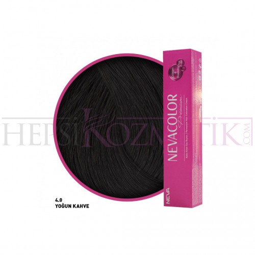 Nevacolor Premium Saç Boyası 4.0 Yoğun Kahve 50 Ml