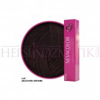 Nevacolor Premium Saç Boyası 4.65 Akaju Kızıl Kestane 50 Ml