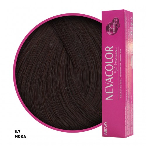 Nevacolor Premium Saç Boyası 5.7 Moka 50 Ml