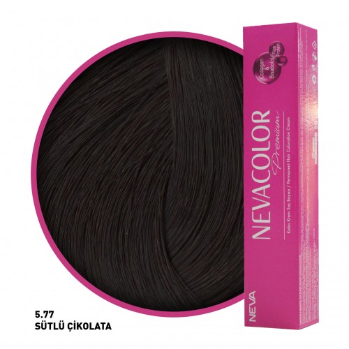 Nevacolor Premium Saç Boyası 5.77 Sütlü Çikolata 50 Ml
