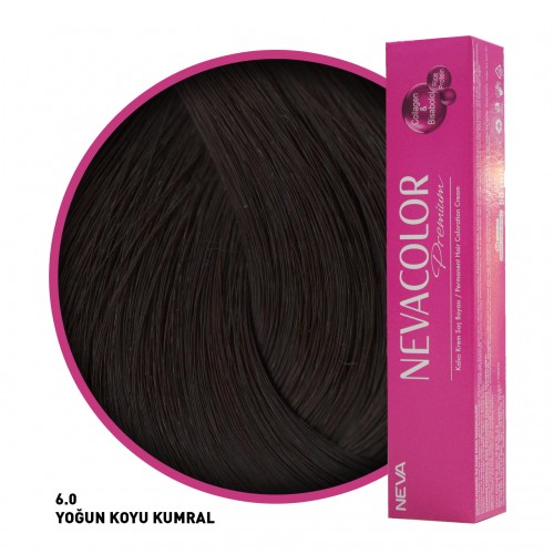 Nevacolor Premium Saç Boyası 6 Koyu Kumral 50 Ml