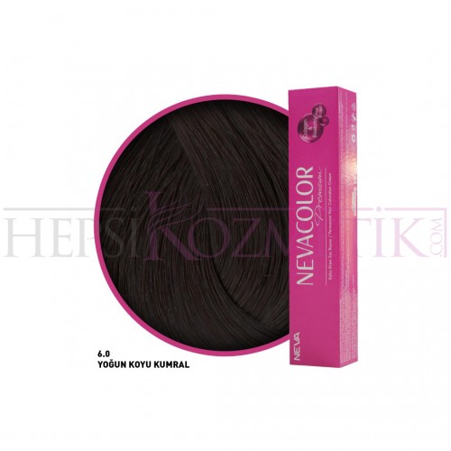 Nevacolor Premium Saç Boyası 6.0 Yoğun Koyu Kumral 50 Ml