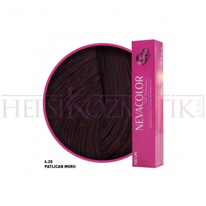 Nevacolor Premium Saç Boyası 6.20 Patlıcan Moru- Kalıcı Krem 50 Ml