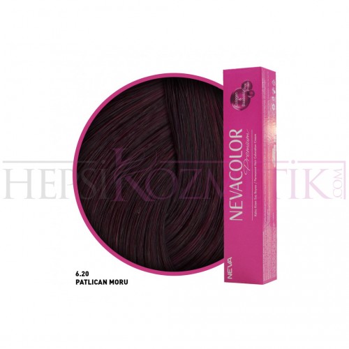 Nevacolor Premium Saç Boyası 6.20 Patlıcan Moru- Kalıcı Krem 50 Ml
