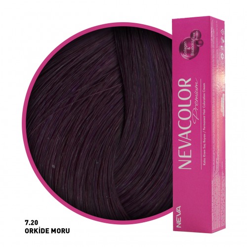 Nevacolor Premium Saç Boyası 7.20 Orkide Moru 50 Ml