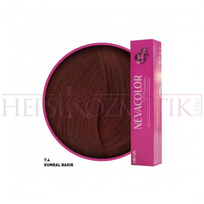 Nevacolor Premium Saç Boyası 7.4 Kumral Bakır 50 Ml