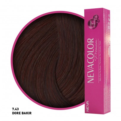 Nevacolor Premium Saç Boyası 7.43 Dore Bakır 50 Ml