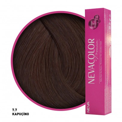 Nevacolor Premium Saç Boyası 7.7 Kapuçino 50 Ml