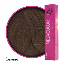 Nevacolor Premium Saç Boyası 8 Açık Kumral 50 Ml