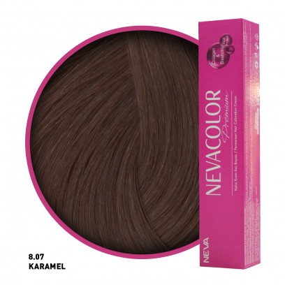 Nevacolor Premium Saç Boyası 8.07 Karamel 50 Ml