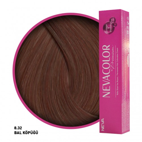 Nevacolor Premium Saç Boyası 8.32 Bal Köpüğü 50 Ml