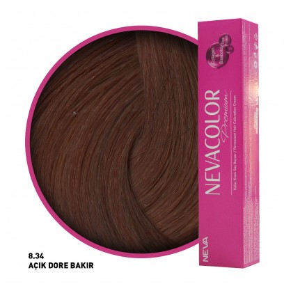 Nevacolor Premium Saç Boyası 8.34 Açık Dore Bakır 50 Ml