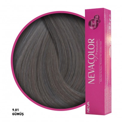 Nevacolor Premium Saç Boyası 9.01 Gümüş 50 Ml