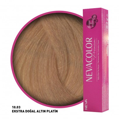 Nevacolor Premium Saç Boyası 10.03 Ekstra Doğal Altın Platin 50 Ml