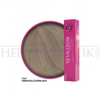 Nevacolor Premium Saç Boyası 12.01 Yoğun Küllü Süper Açıcı 50 Ml