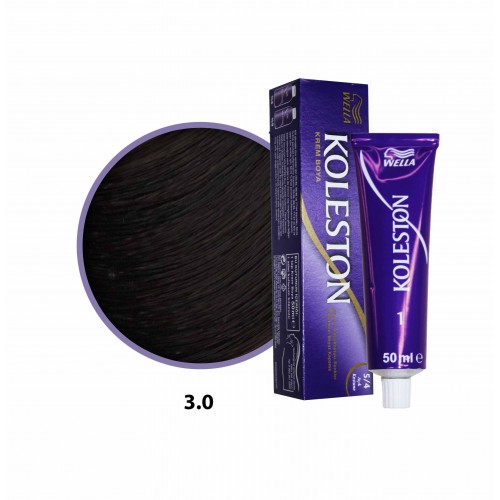 Wella Koleston Saç Boyası 3.0 Koyu Kahve 50 Ml Wella Koleston Saç Boyası 3.0 Koyu Kahve 50 Ml