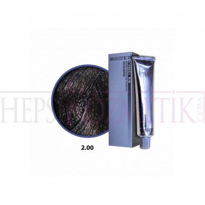 Selective Saç Boyası 2.00 Siyah Kestane 60 Ml Selective Saç Boyası 2.00 Siyah Kestane 60 Ml