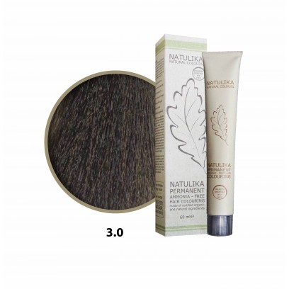 Seven Pigments (Natulika) Organic Saç Boyası 3.0 Koyu Kahve 60 Ml