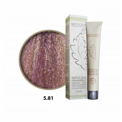 Seven Pigments (Natulika) Organic Saç Boyası 5.81 Açık Viyole Kahve 60 Ml