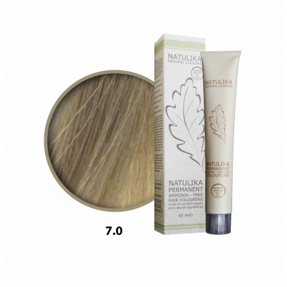 Seven Pigments(Natulika) Organic Saç Boyası 7.0 Orta Kumral 60 Ml