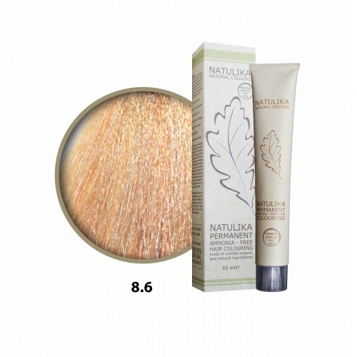 Seven Pigments(Natulika) Organic Saç Boyası 8.6 Açık Kumral Bakır 60 Ml