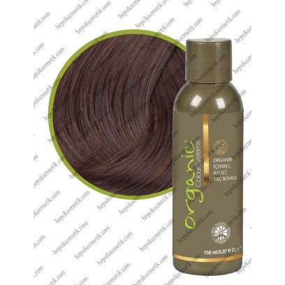 Organic Bitkisel Saç Boyası 4 GD Orta Altın Kahve 150 Ml