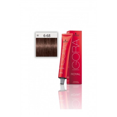 İgora Royal Saç Boyası 6.68 Koyu Kumral-Çikolata Kızıl 60ml