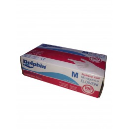 Vinil Eldiven Pudrasız Dolphin M 100 Adet