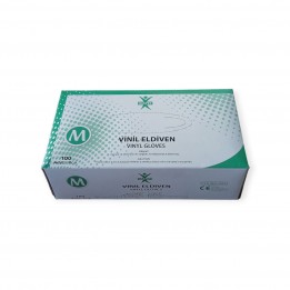Vinil Eldiven Pudrasız Haspet M 100 Adet