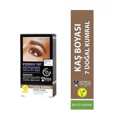 Neva Eyebrow Tint Vegan Kaş Boyası Seti 7 Doğal Kumral