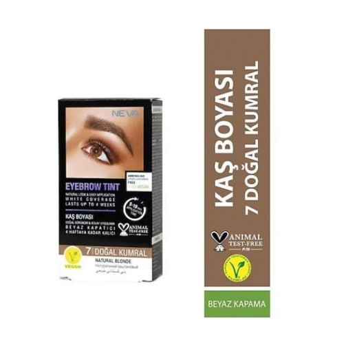 Neva Eyebrow Tint Vegan Kaş Boyası Seti 7 Doğal Kumral