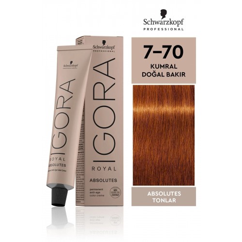 İgora Royal Absolutes Saç Boyası 7.70 60 Ml İgora Royal Absolutes Saç Boyası 7.70 60 Ml
