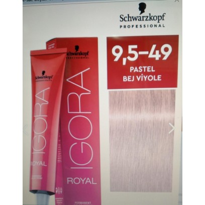 İgora Royal Saç Boyası 9.5-49 Pastel Bej Viole
