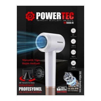 Powertec Fön Makinesi Plazma TR 5555-S