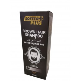 Softto Plus Shampoo Brown Hair Koyulaştırıcı(Kahverengi)  350 Ml