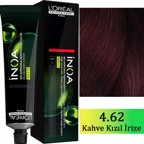 Inoa Saç Boyası 4,62 Kestane Kızıl İrize 60 Ml Inoa Saç Boyası 4,62 Kestane Kızıl İrize 60 Ml