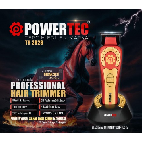 Powertec Şarjlı Sakal Traş Makinası Tr 2828