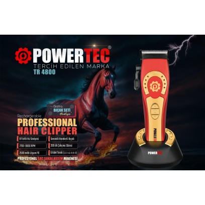Powertec Şarjlı Saç Traş Makinası Tr 4800