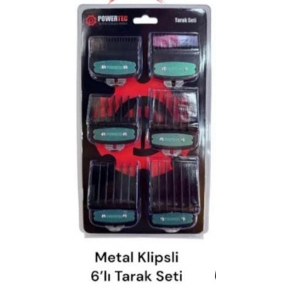 Powertec Makine Tarak Seti SİYAH 6lı