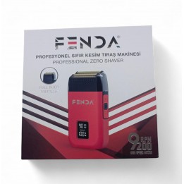 Fenda Şarjlı Sakal Elekli Makina Zero Kırmızı